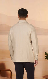 Natural Herringbone Teba Jacket