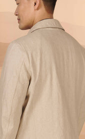 Natural Herringbone Teba Jacket