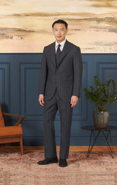 Gray Chalk Stripe - Neo 3 Suit
