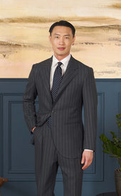 Gray Chalk Stripe Neo 3 Suit