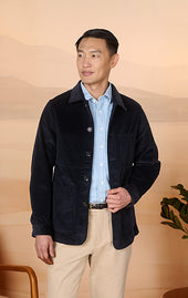 Navy Corduroy Chore Coat