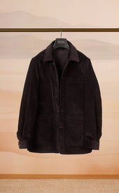 Dark Brown Corduroy Chore Coat