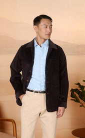 Dark Brown Corduroy Chore Coat