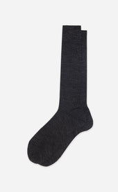 Melange Rib Knit Dress Sock
