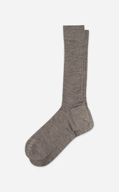 Melange Rib Knit Dress Sock