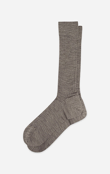 Melange Rib Knit Dress Sock