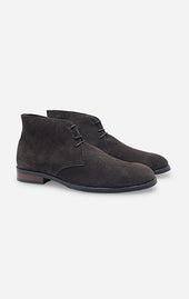 Chocolate Brown Suede - Unlined Chukka