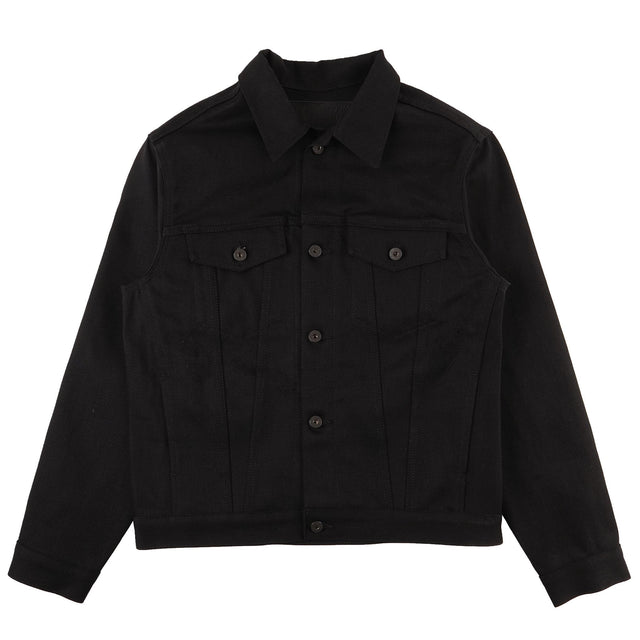 Denim Jacket - Solid Black Selvedge