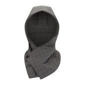 Shadow Grey Quilted Hood With Neck Warmer