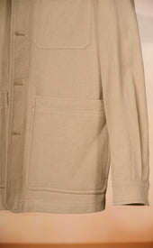 Wheat Linen Cotton Chore Coat