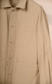 Wheat Linen Cotton Chore Coat