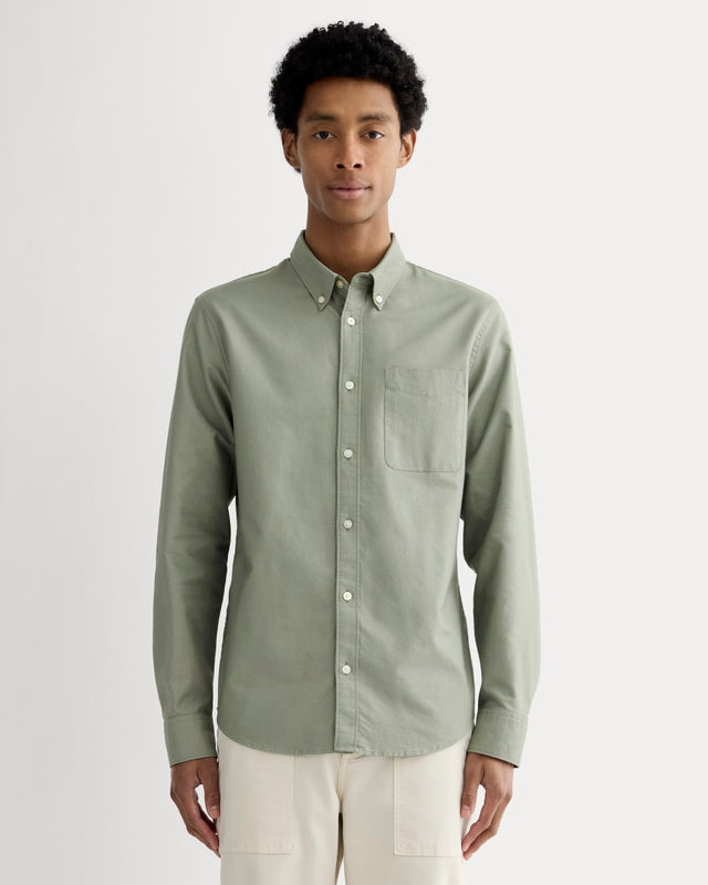 The Slim Oxford Shirt | Sage Green | Tall