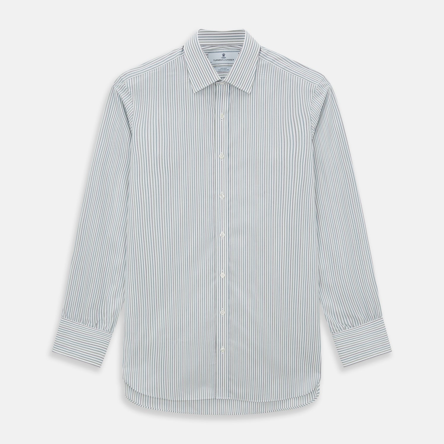 Forest Green with Multicoloured Music Stripe Mayfair Shirt