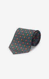Green Red Untipped Tie