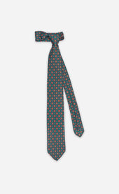Green Red Untipped Tie