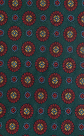 Green Red Untipped Tie