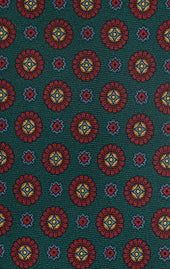 Green Red Untipped Tie