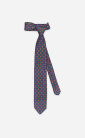 Purple Green Untipped Tie