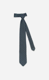 Green Orange Untipped Tie
