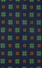 Green Orange Untipped Tie
