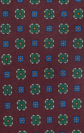 Green Blue Untipped Tie