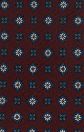 Red Blue Untipped Tie