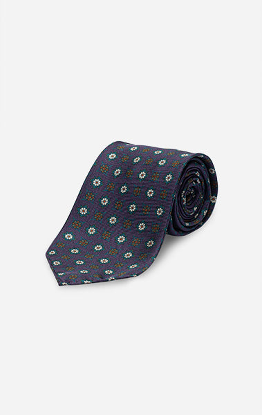 Purple & Teal - Untipped Tie