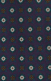 Purple Teal Untipped Tie