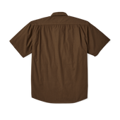 Filson's Washed Short Sleeve Feather Cloth Shirt - Lab Brown