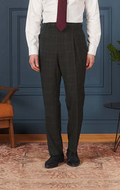 Char-Brown Tropical Check - Neo 2 Trousers