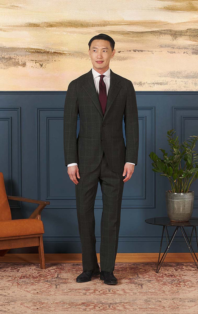 Char-Brown Tropical Check - Neo 2 Suit