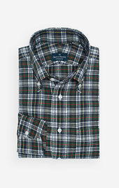 Blue/Green/Red - Button Down Collar - Highland Madras Sportshirt