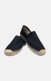 Black Canvas - Espadrille Shoes