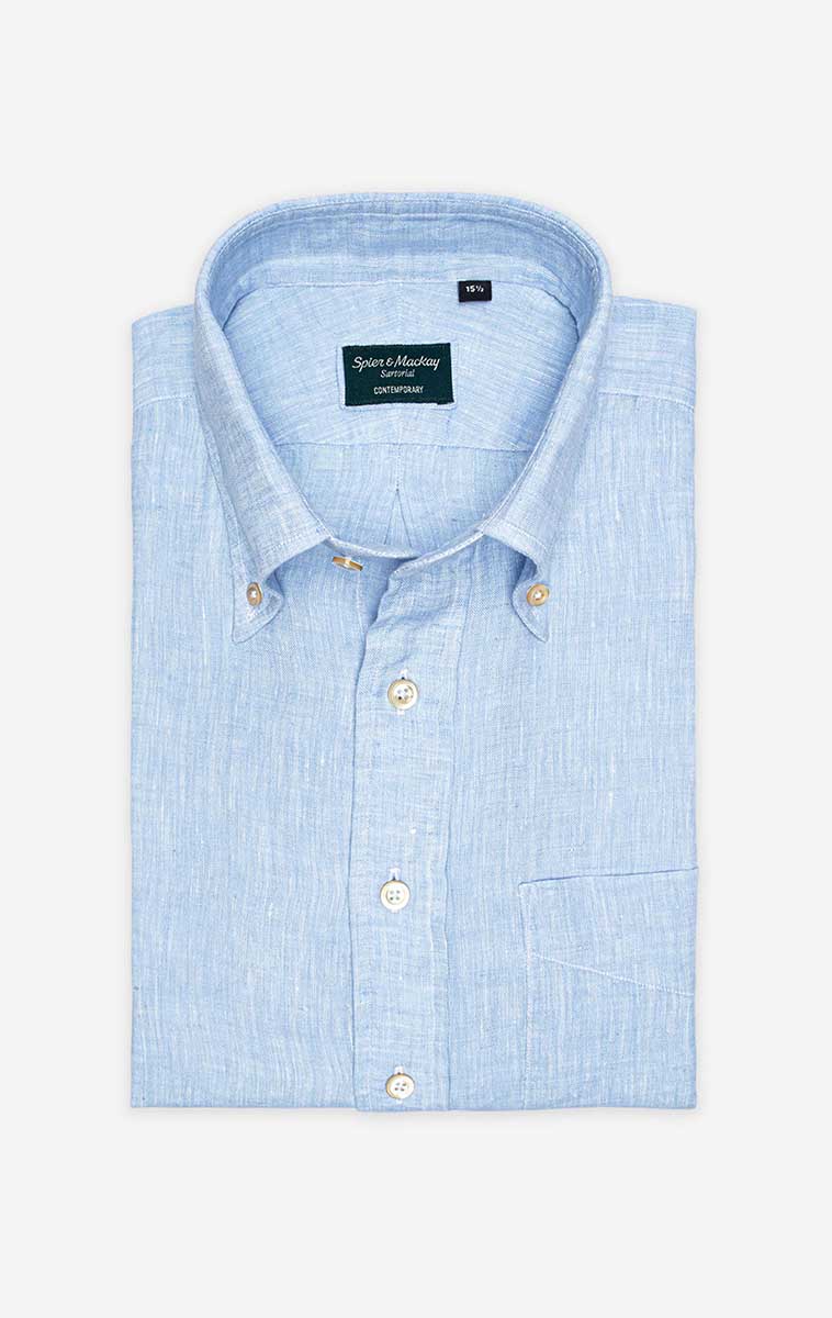 Light Button Down Collar Linen