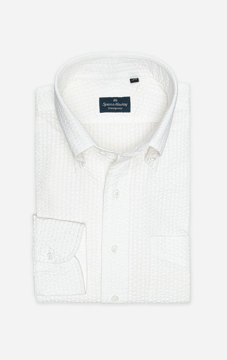 Seersucker Popover Shirt
