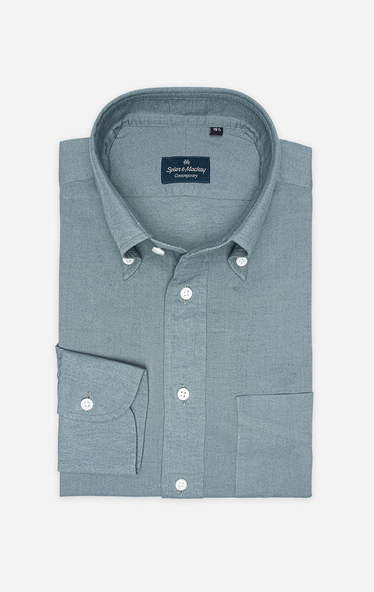 Button Down Collar Cotton Linen