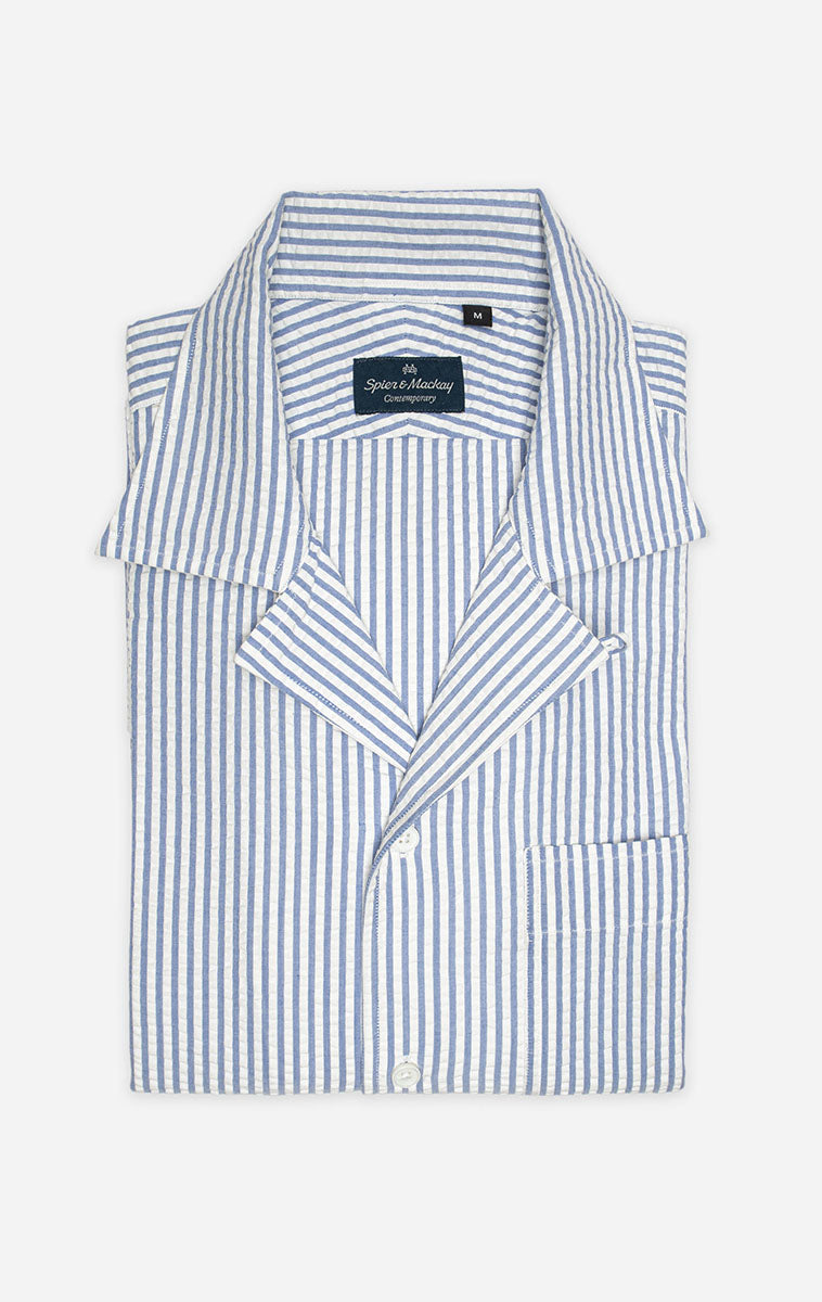 Stripe Seersucker Cabana Shirt