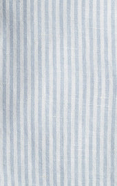 Light Stripe Band Collar Linen Cotton