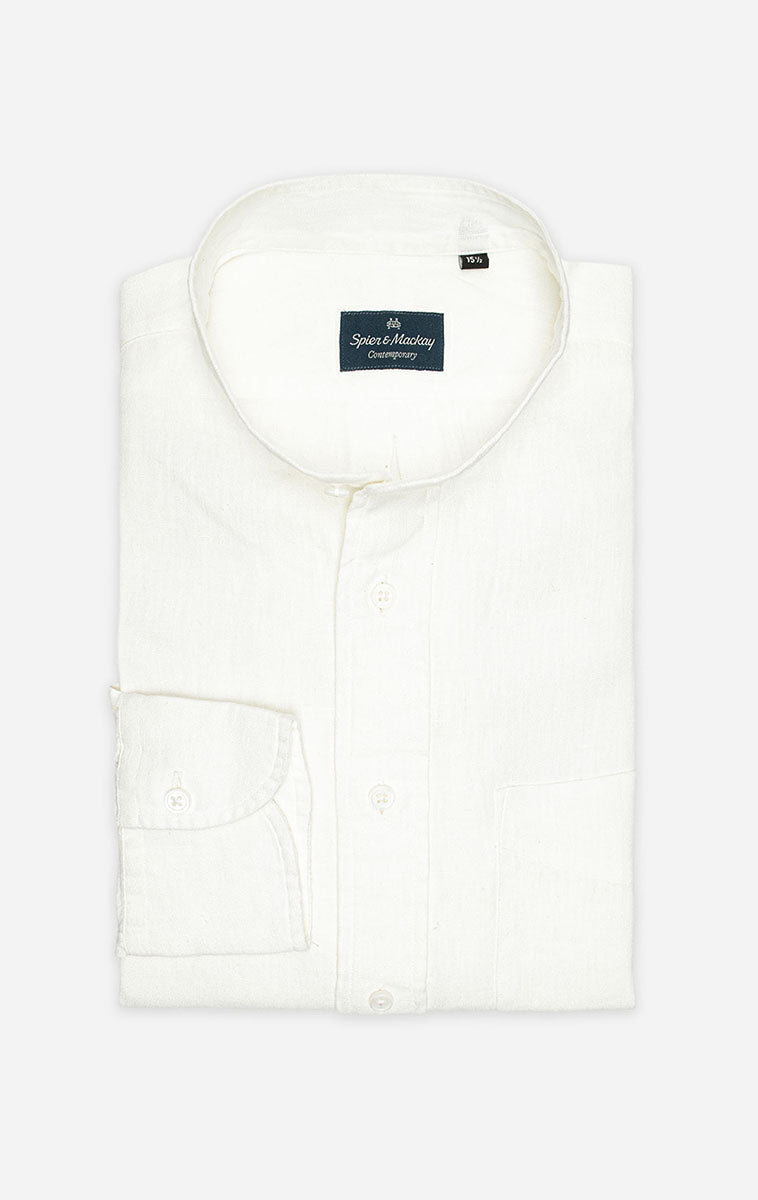 Band Collar Linen