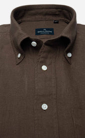 Button Down Collar Linen