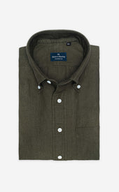 Button Down Collar Linen