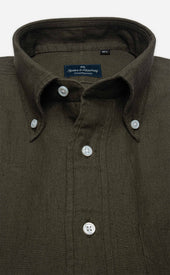 Button Down Collar Linen