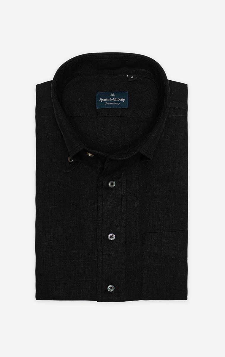 Button Down Collar Linen