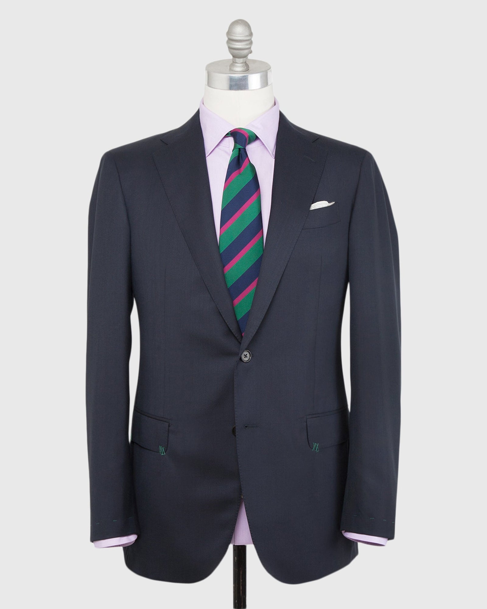 Kincaid No 3 Suit In Blue Sharkskin