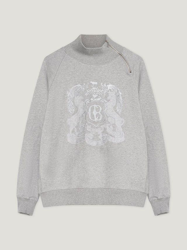 Embroidered Driving Sweatshirt