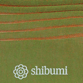 Knee Socks Shadow Stripes Green Oak Pure Cotton