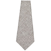 Vintage Herringbone Bespoke Linen Cotton Tie Beige