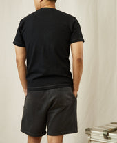 10.5 oz Cotton Tubular Gusset T-Shirt - Black