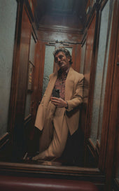 Vito Trousers In Herringbone Camelhair