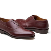 J Rgen Z Spiral Austerity Wingtip Oxford Rosewood Brown Aniline Calf Hand Welted Spiral Collection